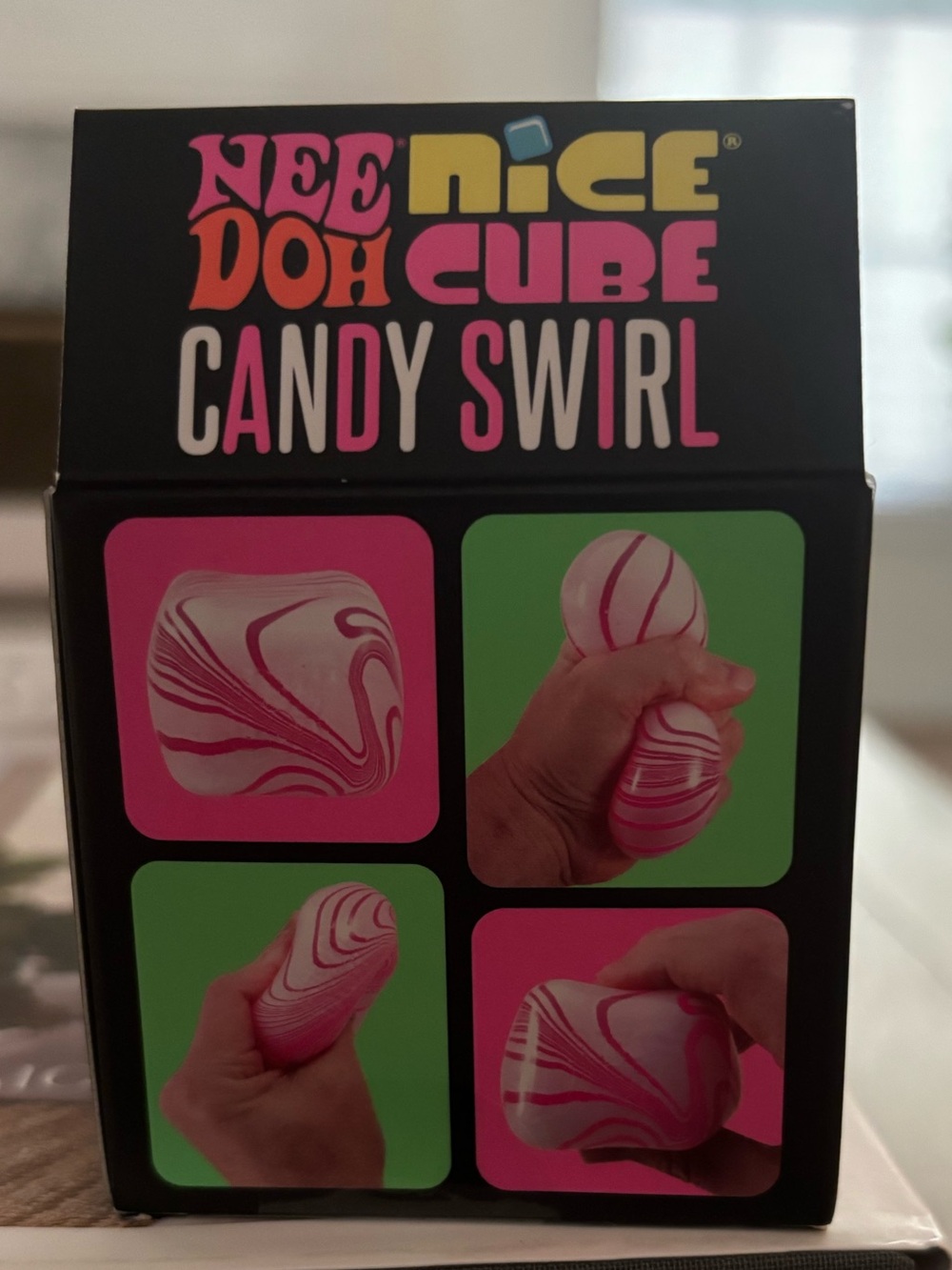 NEEDOH Candy Swirl Nice Cube - Pink/White - Picture 2 of 2